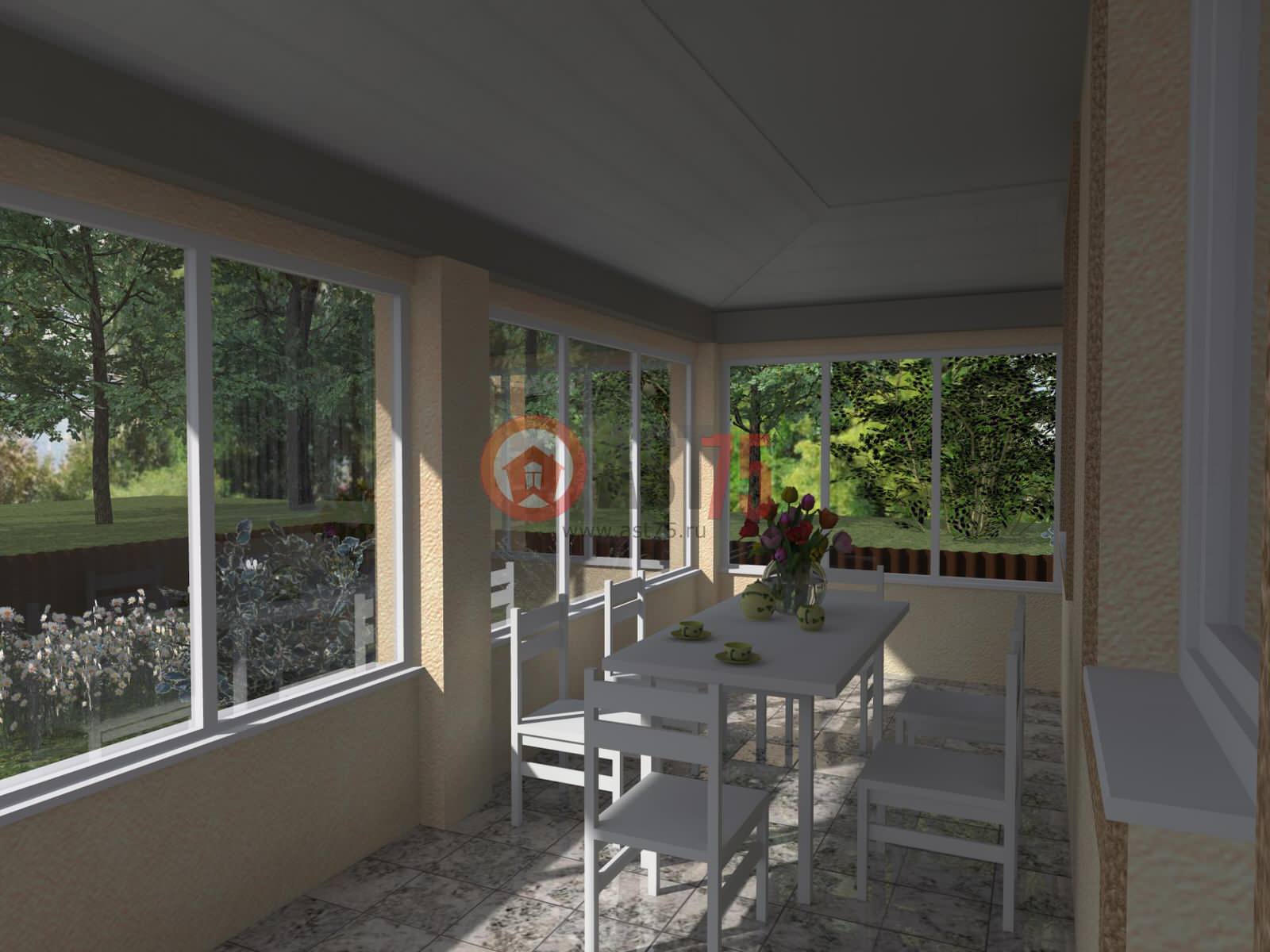 10 x 12 c гаражом площадью 238 м2