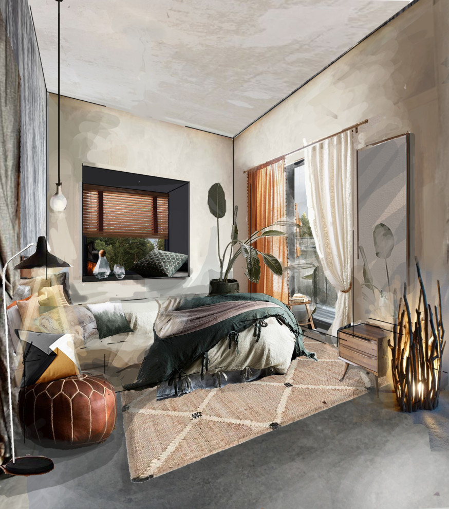 Спальня ваби-саби