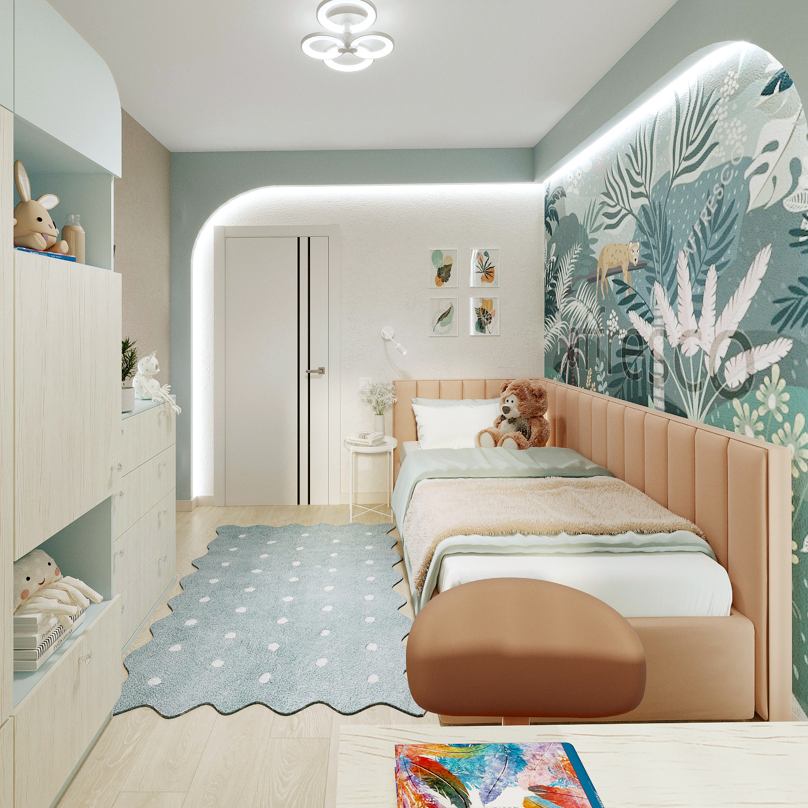 Современный интерьер с морскими мотивами