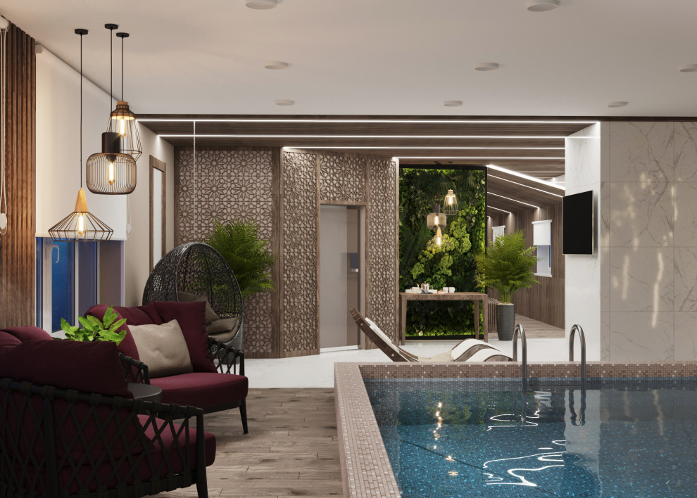 Банно-помывочный комплекс с бассейном.