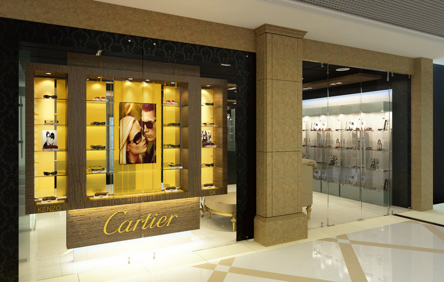 Дизайн-проект интерьера салона оптики GLAMOUR OPTICS