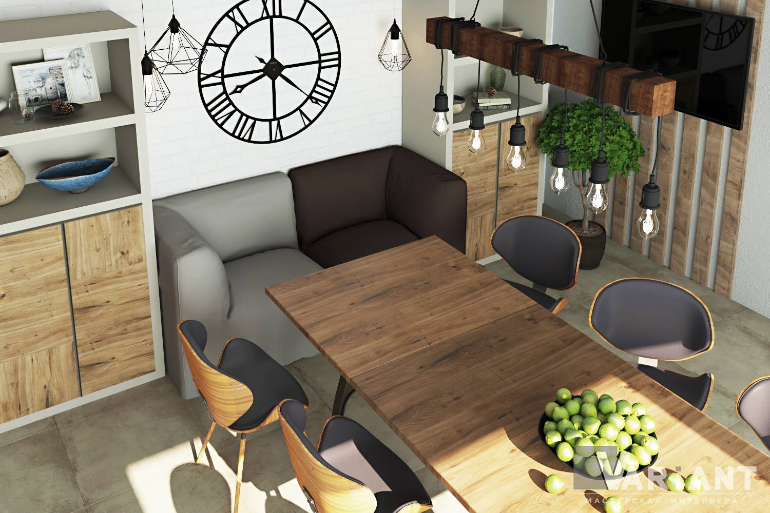 Столовая в стиле ЛОФТ