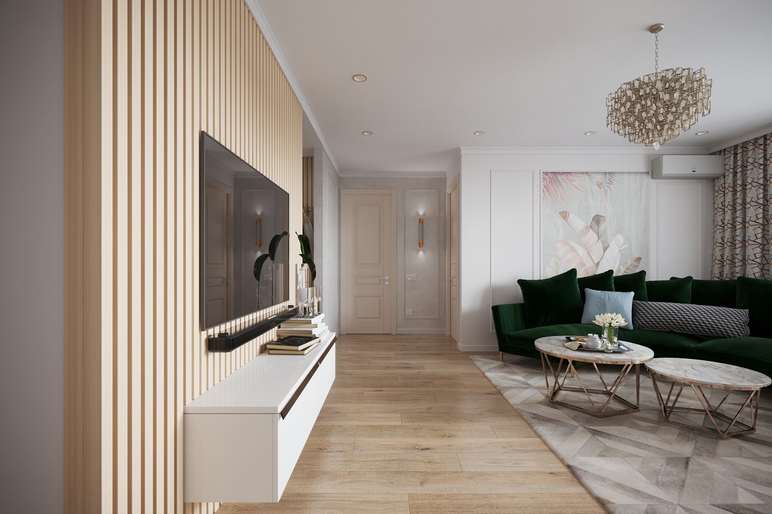 Колоритная квартира для семьи с двумя детьми (девочками)