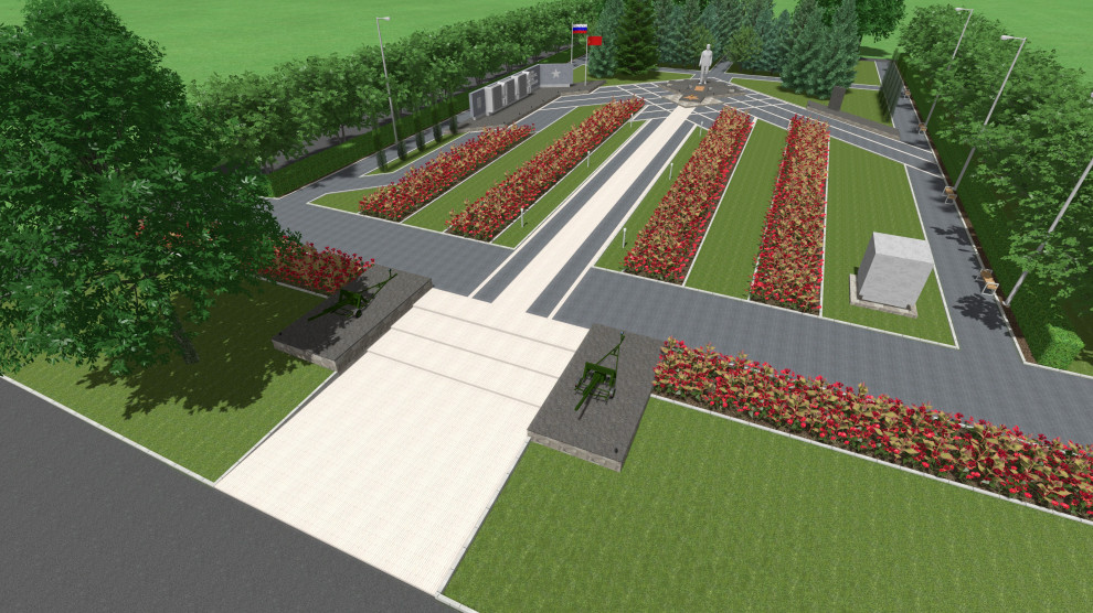 Мемориальный комплекс "Вечный Огонь" в г.Жиздра, 2021