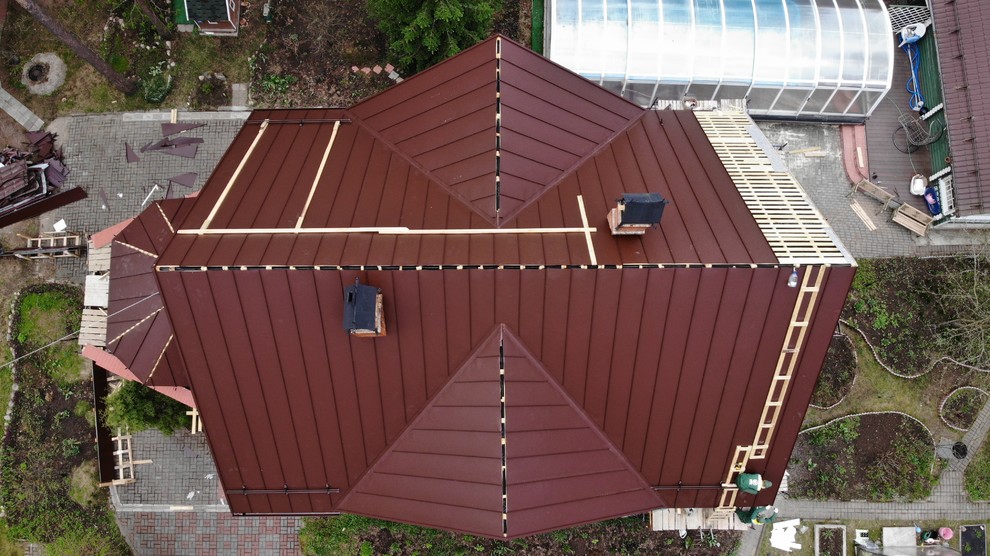 Реконструкция кровли. Утепление. Фальцевая кровля.