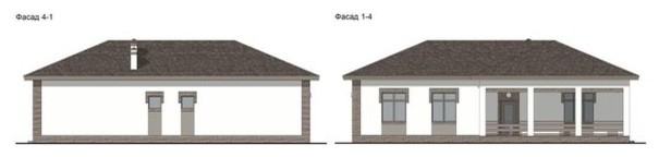 Проект дома №41-05 (S-площадь: 136,6 м.кв.)