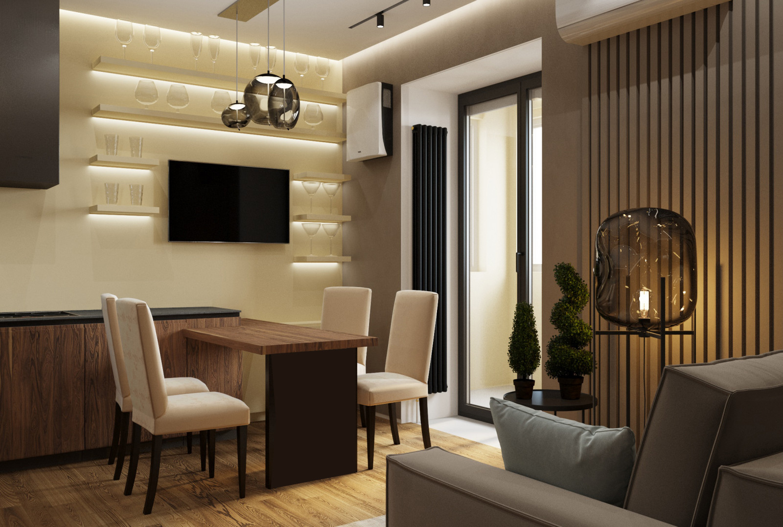 Функциональный интерьер 2ух комнатной квартиры