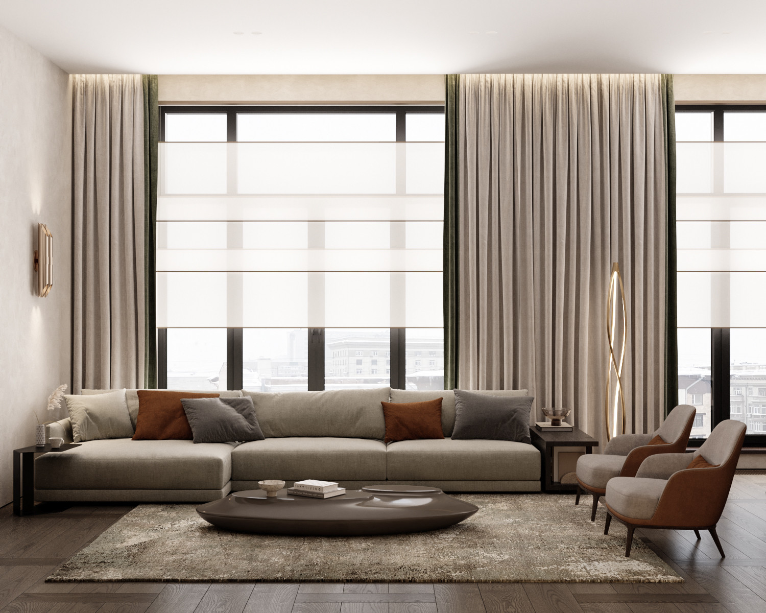 Пентхаус 310м2 в ЖК Оливковый дом