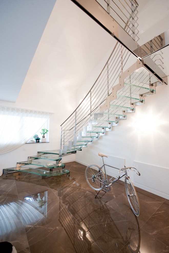 Интерьерные Лестницы из Стекла