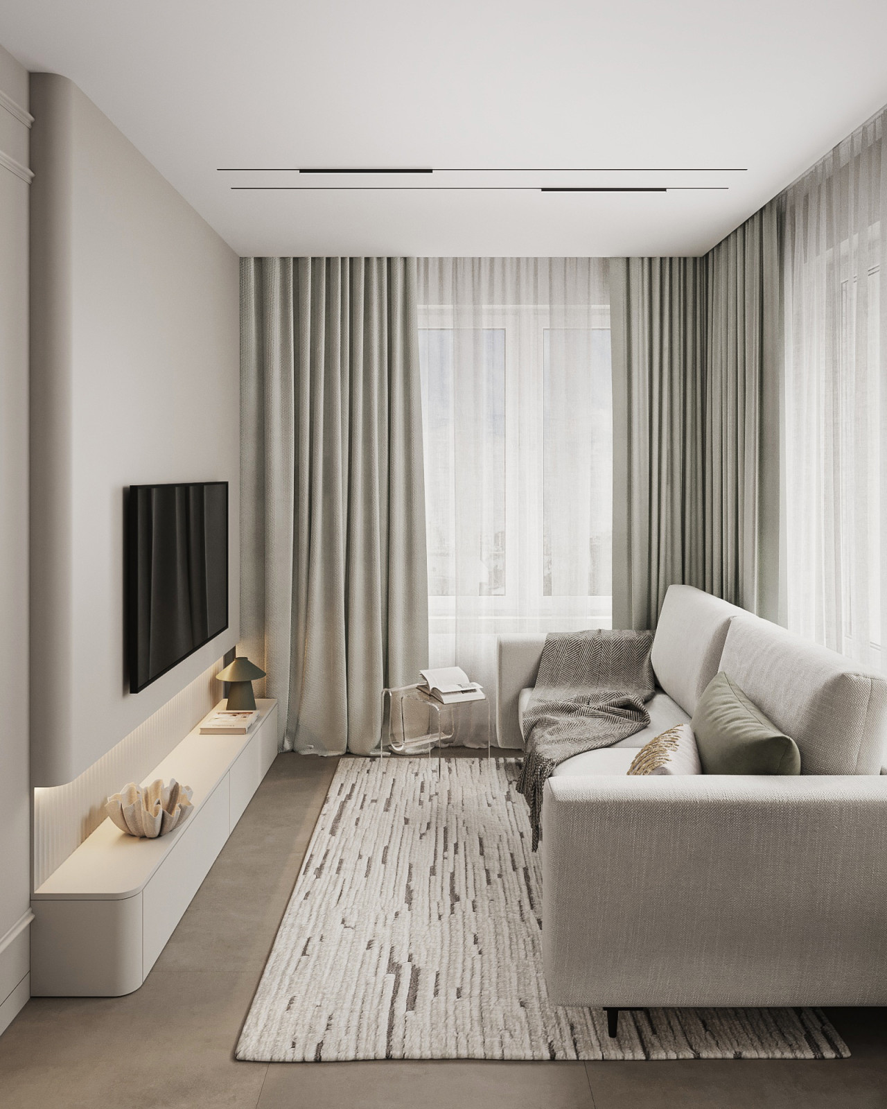 Дизайн-проект 3х-комнатной квартиры в "ЖК БелАрт", 78 кв.м