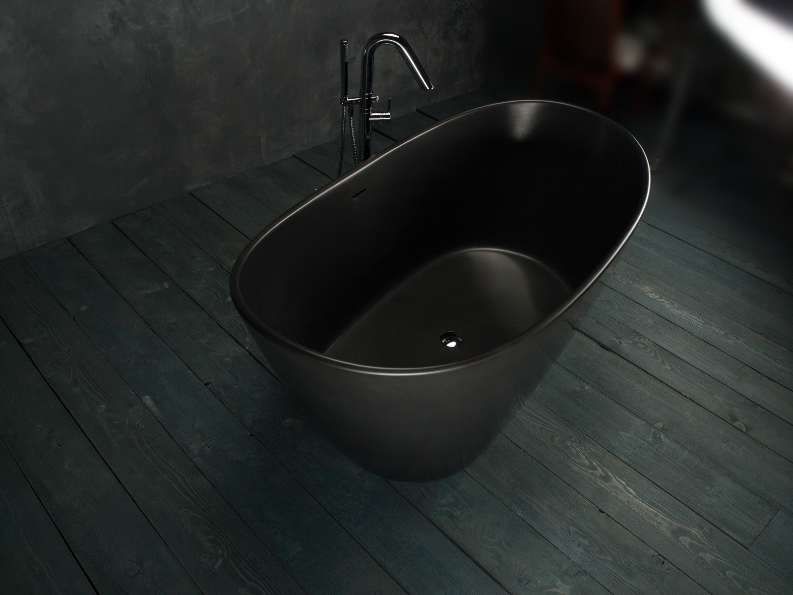 PureScape 748 Черная Каменная Ванна от Viva Lusso