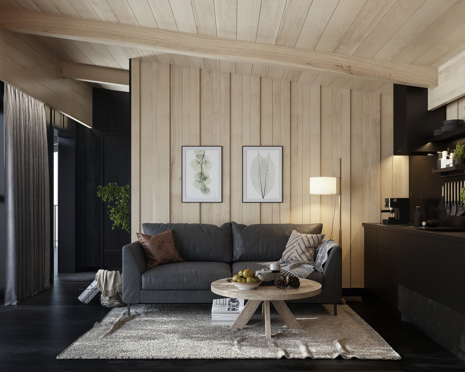 Обложка проекта: Гостевой дом с камином