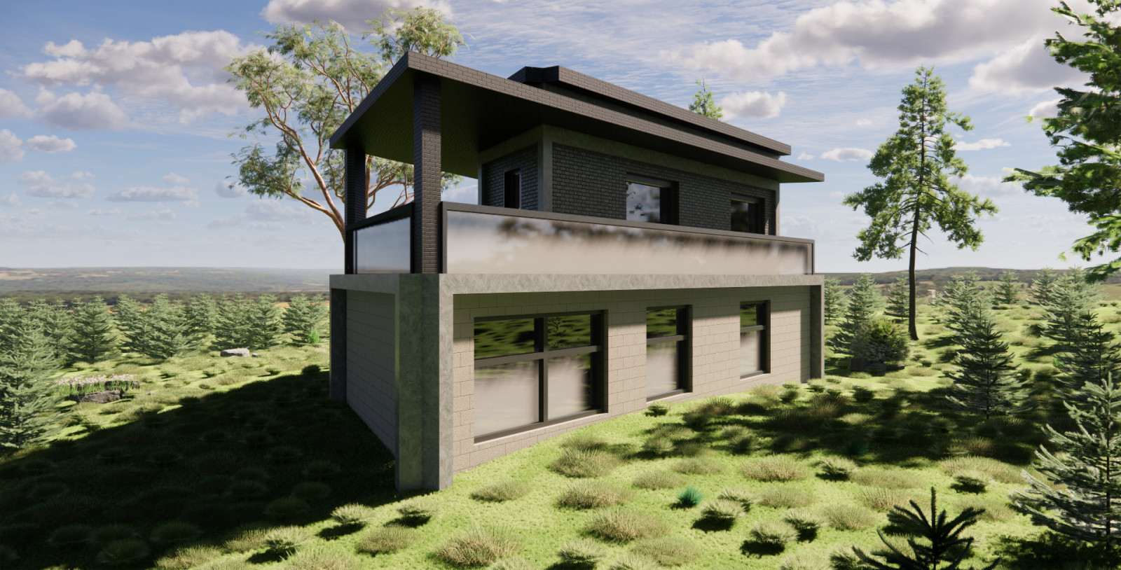 Индивидуального проектирование современного дома