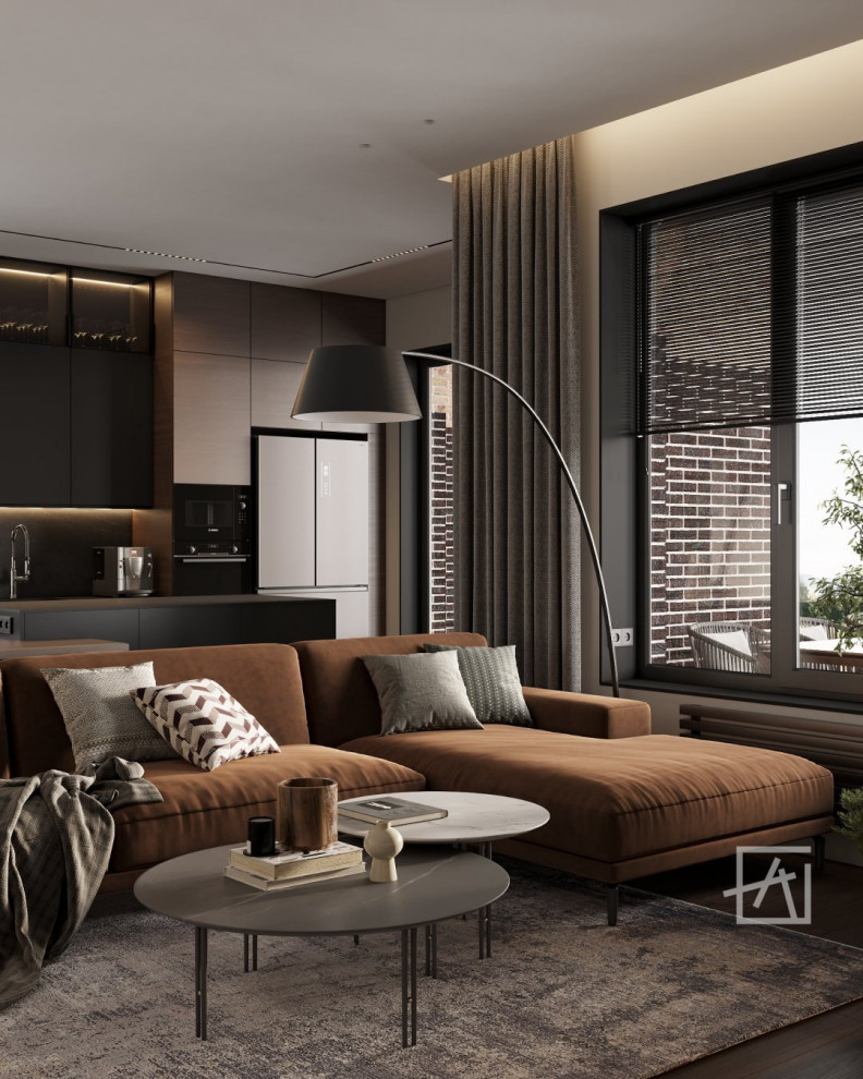 Кухня-гостиная в частном доме