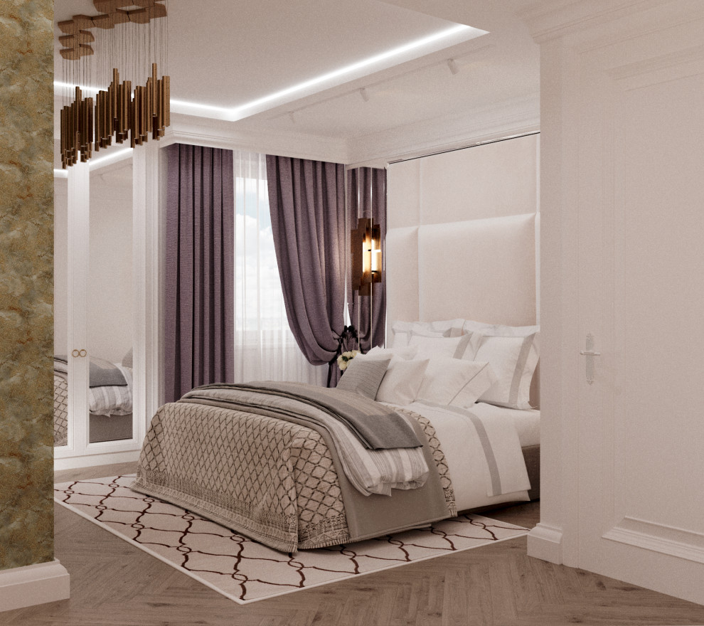 Обложка проекта: Спальня, современная классика, 2019