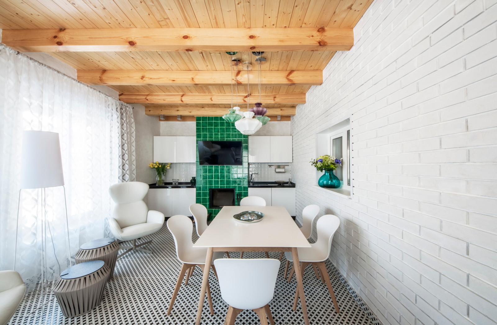 Mint - гостиная в загородном доме