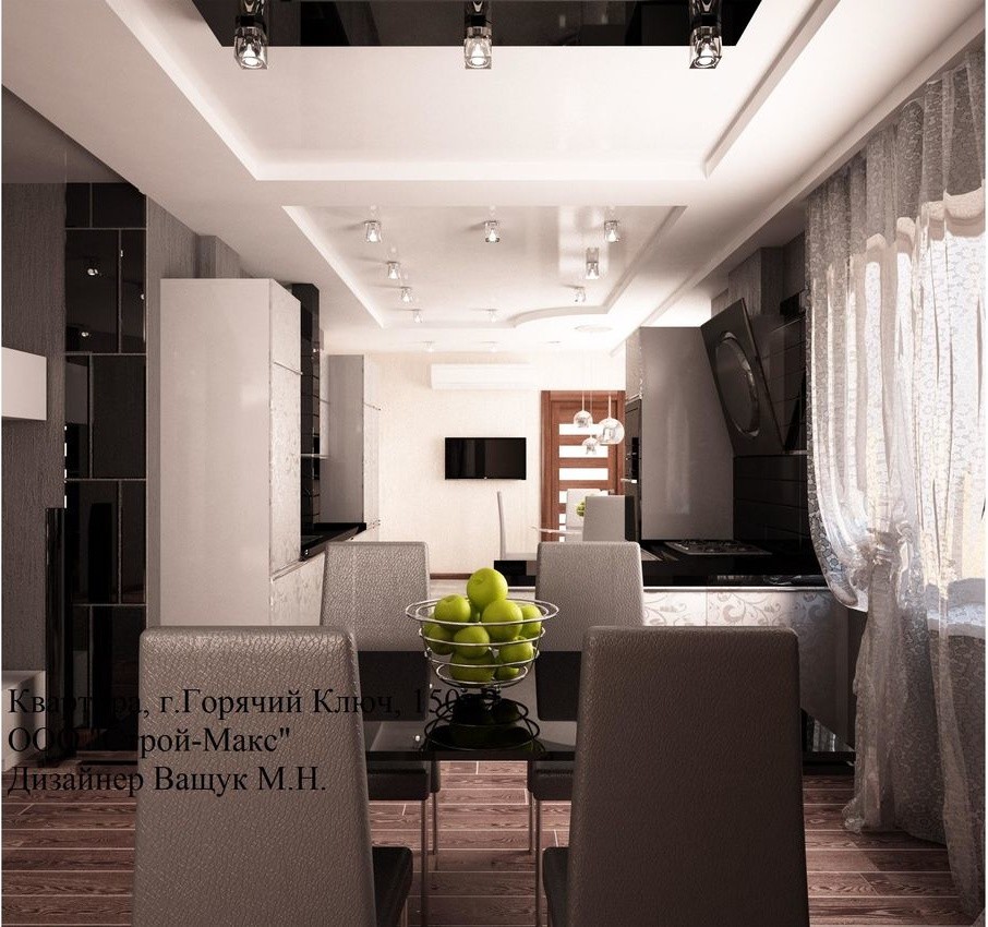 Разработка дизайн-проекта квартиры 150 м2 в городе Горячий ключ