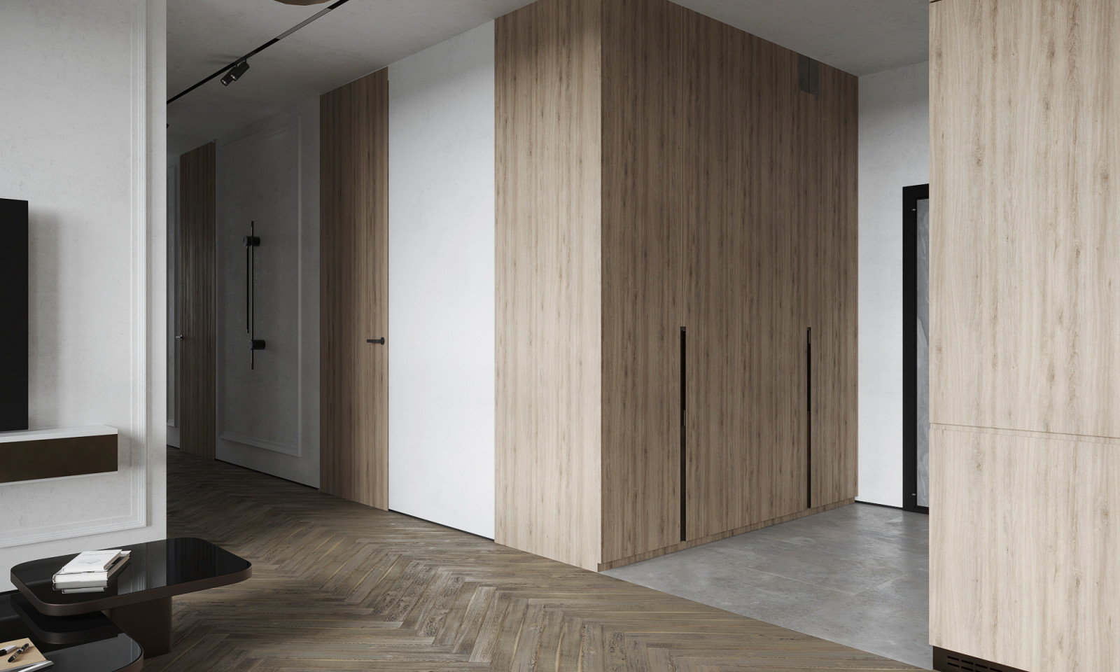 Общественное пространство квартиры 91 кв.м.