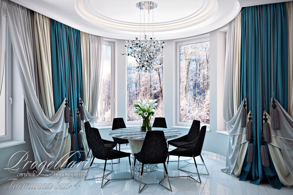 Загородный дом с двухсветной гостиной