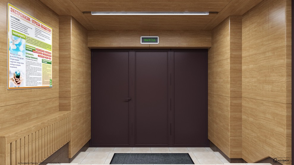 Фойе входа и коридоры дома культуры