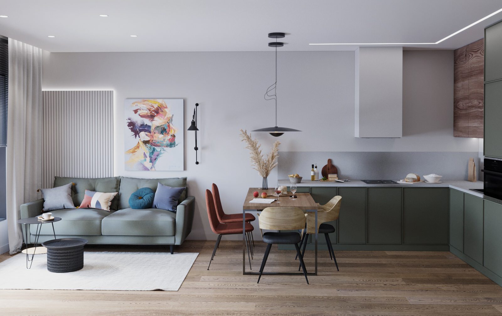 Трёхкомнатная квартира для семьи с двумя детьми в ЖК Академика Павлова