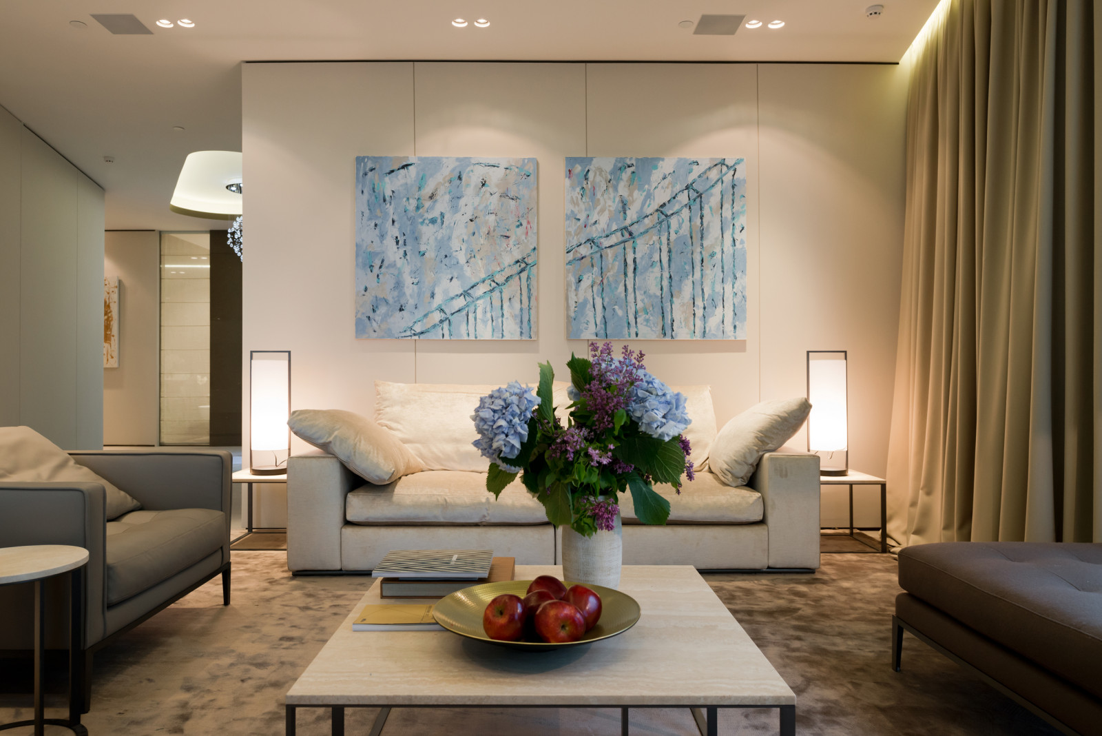 Интерьер апартаментов на 47 этаже