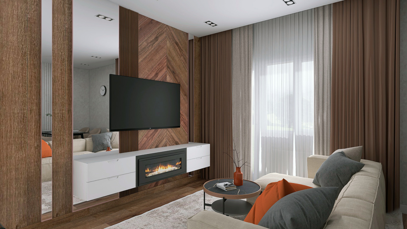 Кухня-гостиная 21 м2 в ЖК «Европейский»