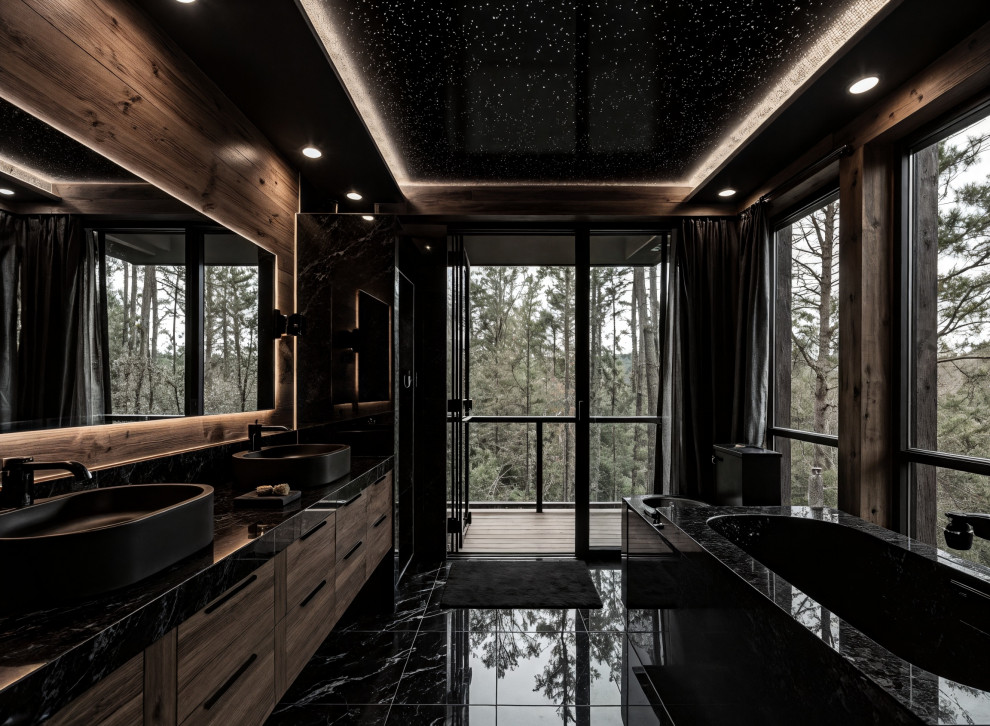 Интерьеры в деревянном доме