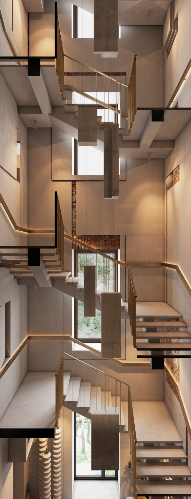 Лестница в апарт-отеле