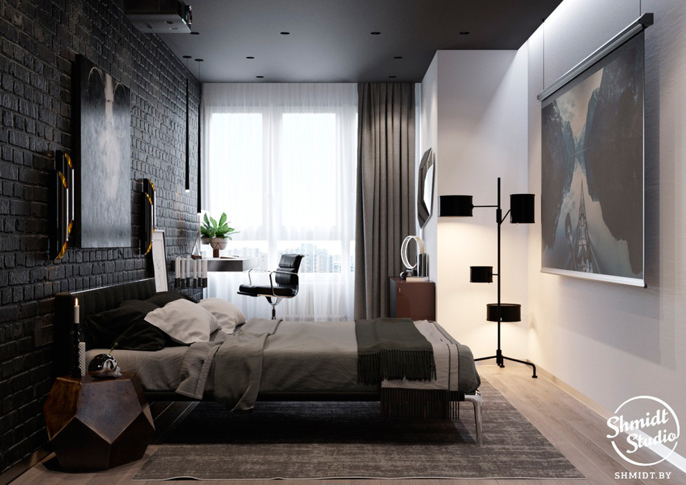 Проект интерьера "Black", Минск, 75м.кв