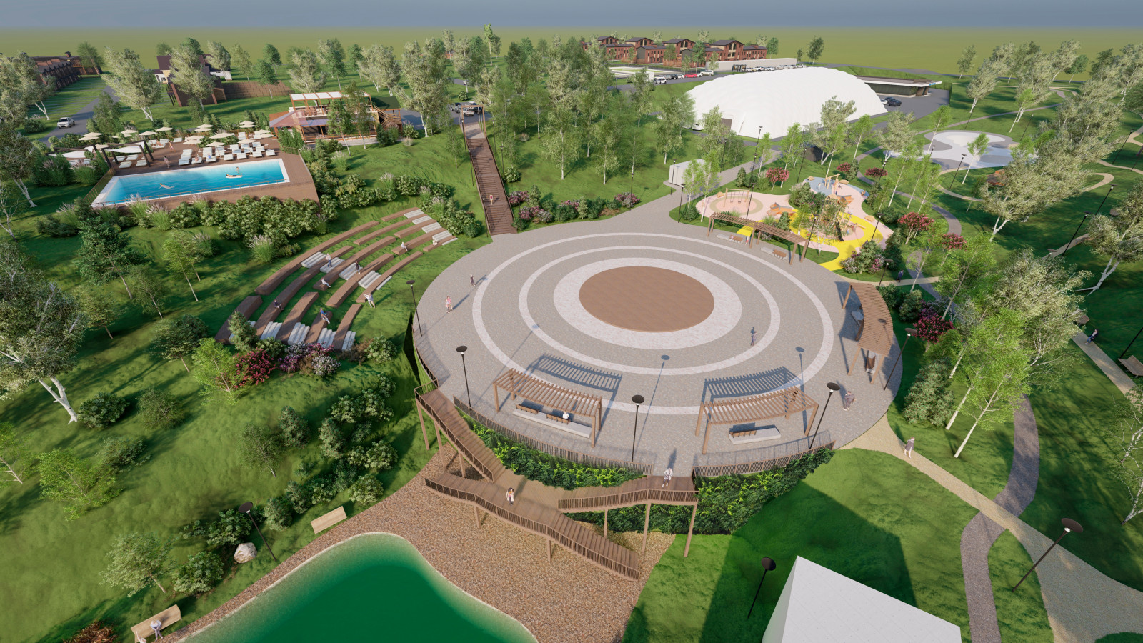 Архитектурный проект рекреационного комплекса GREEN PARK