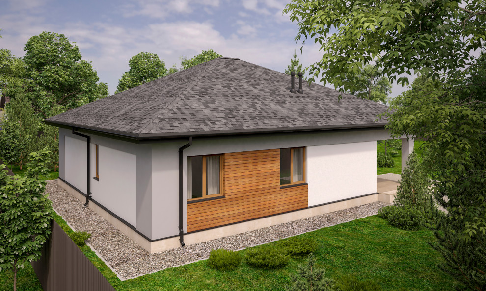 Одноэтажный дом из газобетона