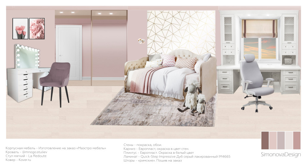 Коллаж в дизайне интерьеров. Детская