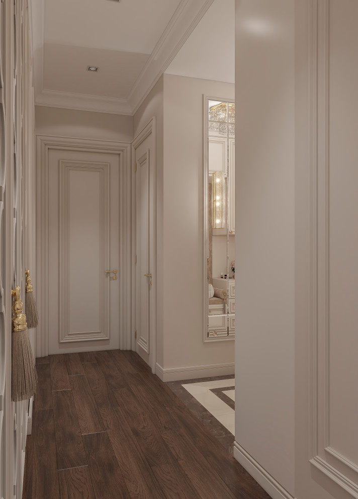 Квартира в классическом стиле с существующей мебелью.