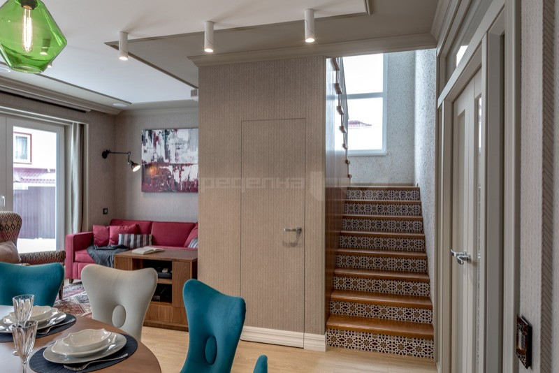 Кухня-гостиная в твидовом костюме