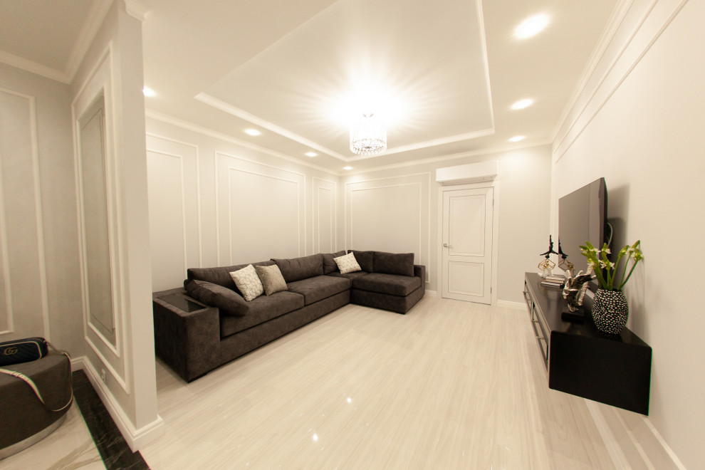 Обложка проекта: квартира в черно белых тонах