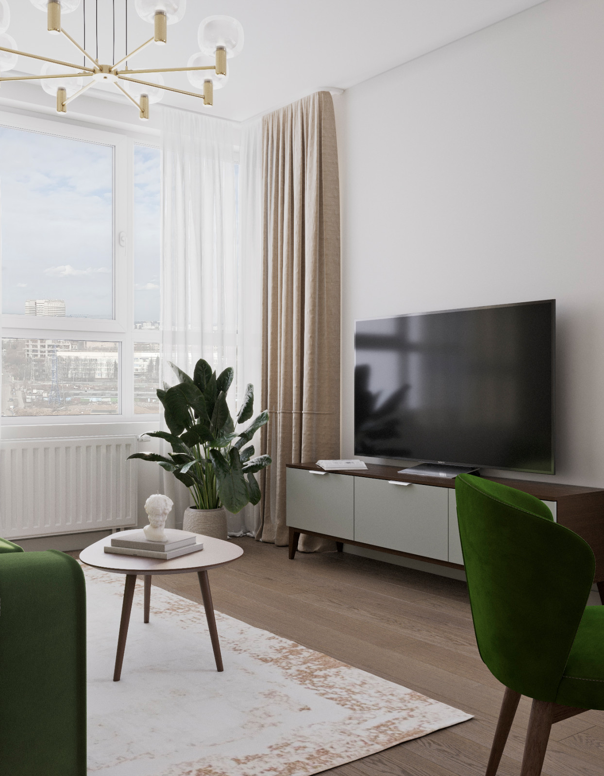 Двухкомнатная квартира. Москва.