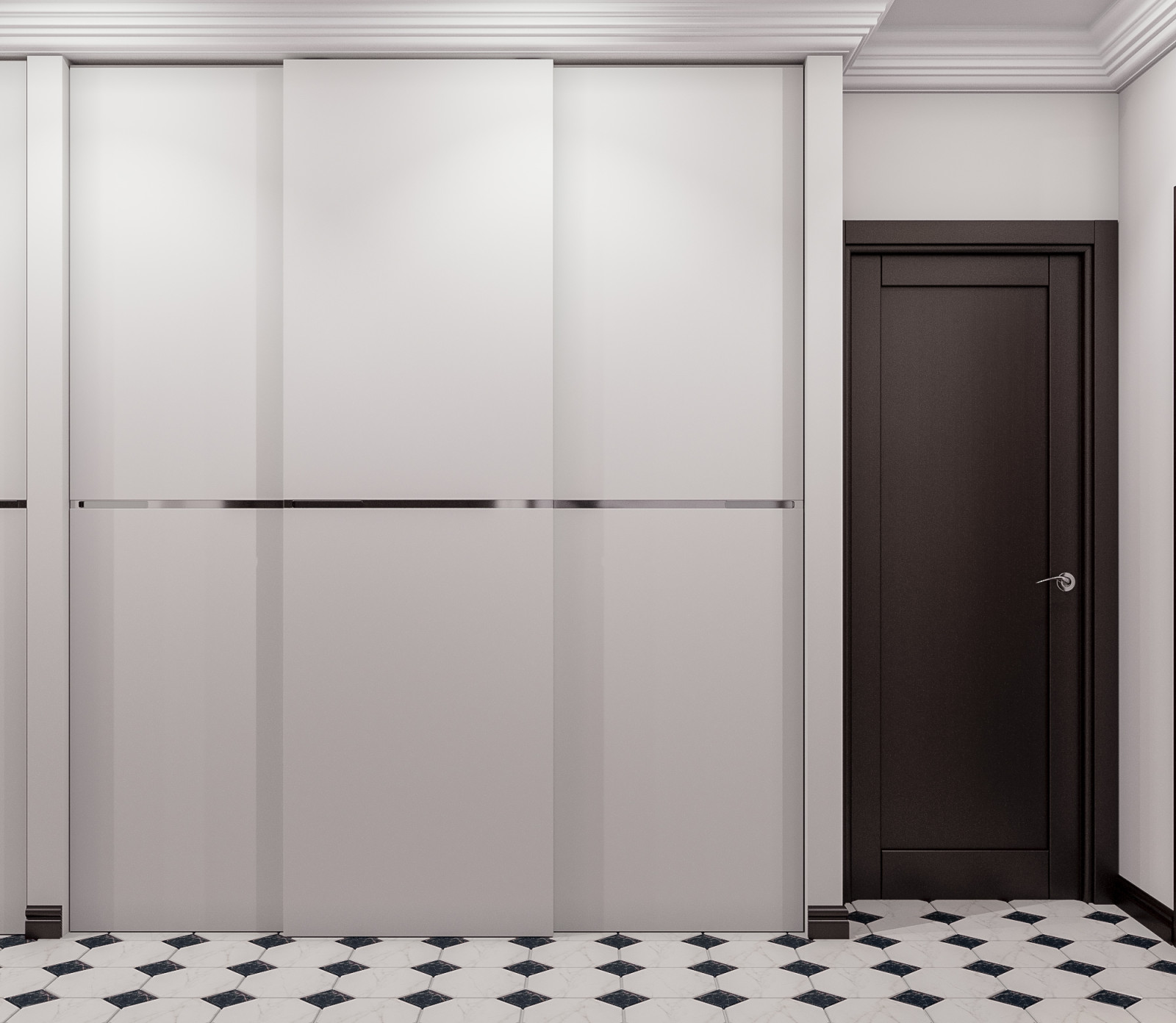 Современная квартира с элементами неоклассики