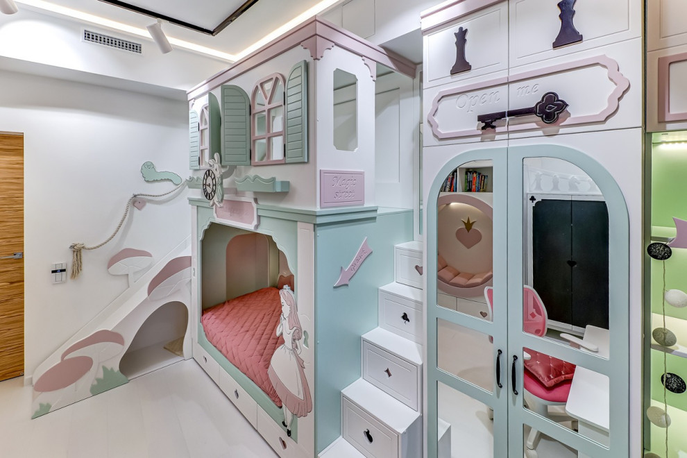 Дизайн-интерьер детской комнаты в стиле "Алиса в стране чудес"