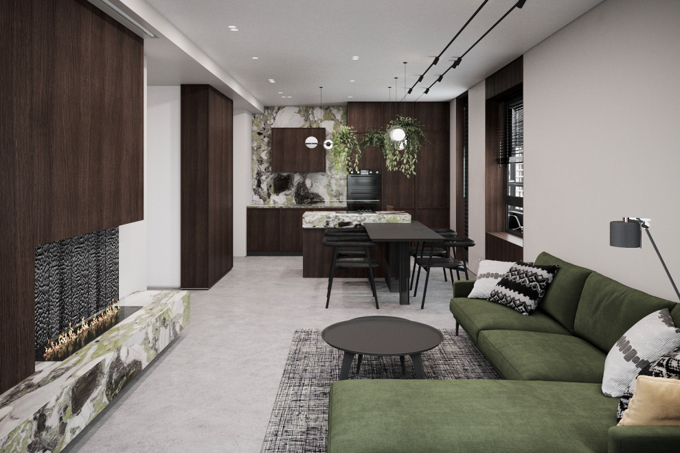 Квартира для семьи, которая любит природу и хоккей