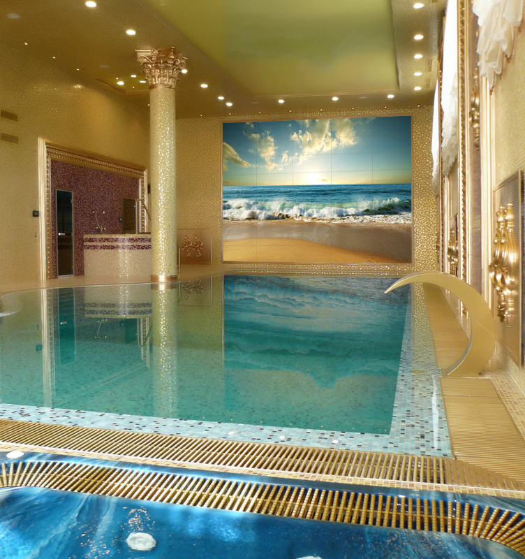 Фотоплитка для бассейна