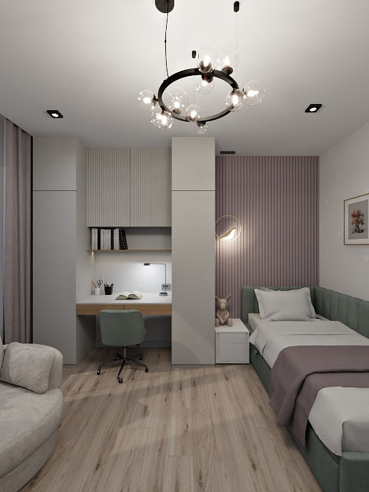 Обложка проекта: Детская комната для девочки