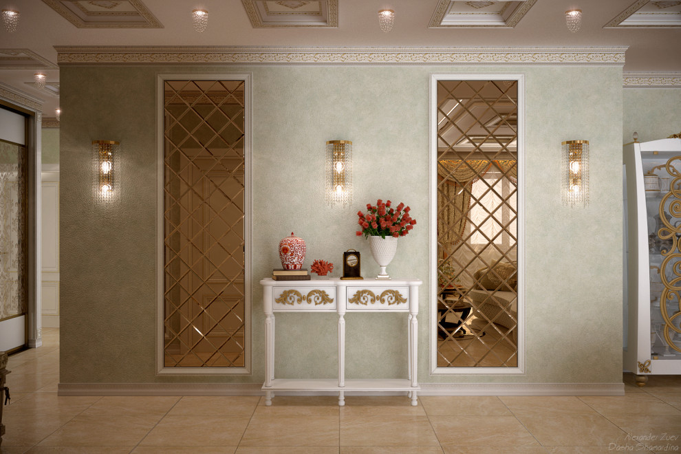 Дизайн коридора в классическом стиле в квартире, г.Краснодар