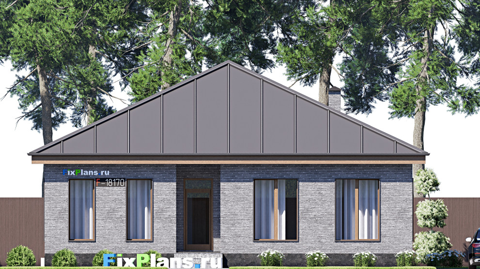 Проект одноэтажного дома 12х13м S111м2 F-18170