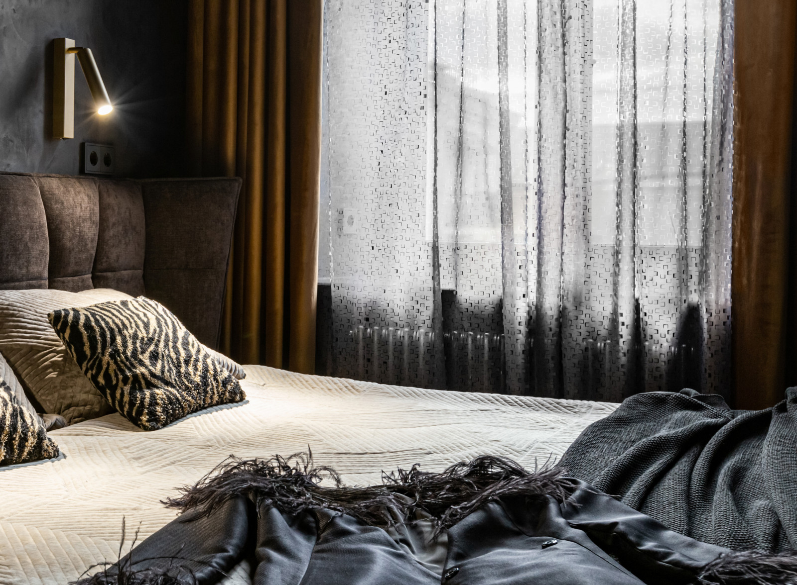 Черный интерьер 66м.кв.