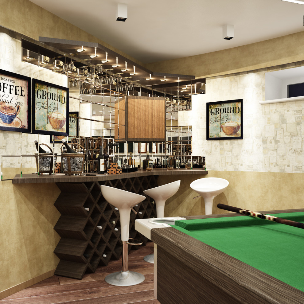 Бильярдная в цокольном этаже