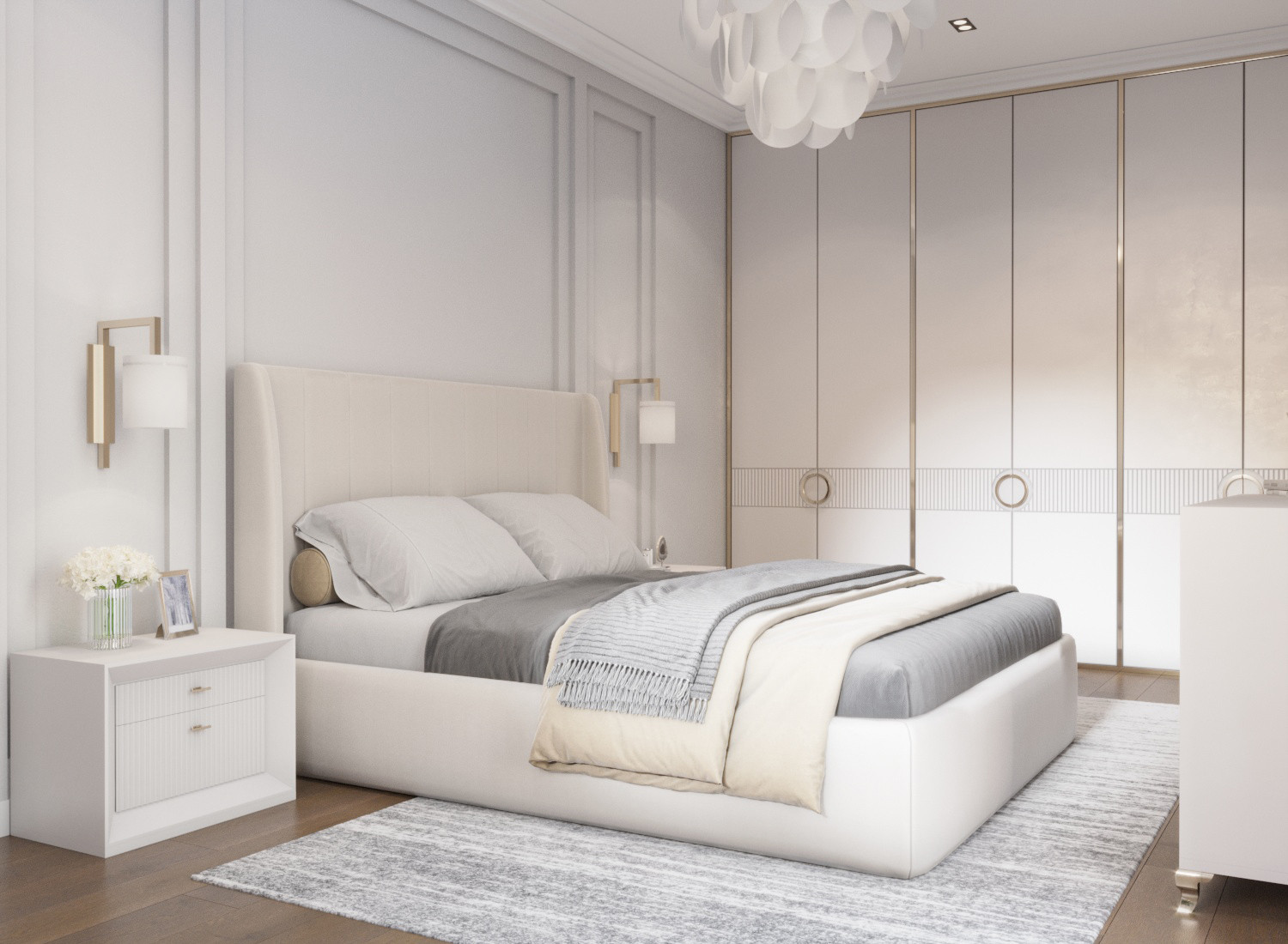 Квартира в светлых тонах.