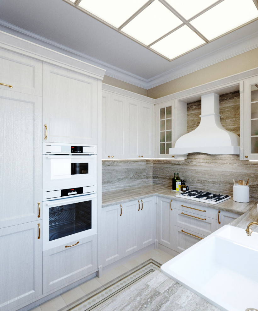 Проект кухни-гостиной в сталинском доме