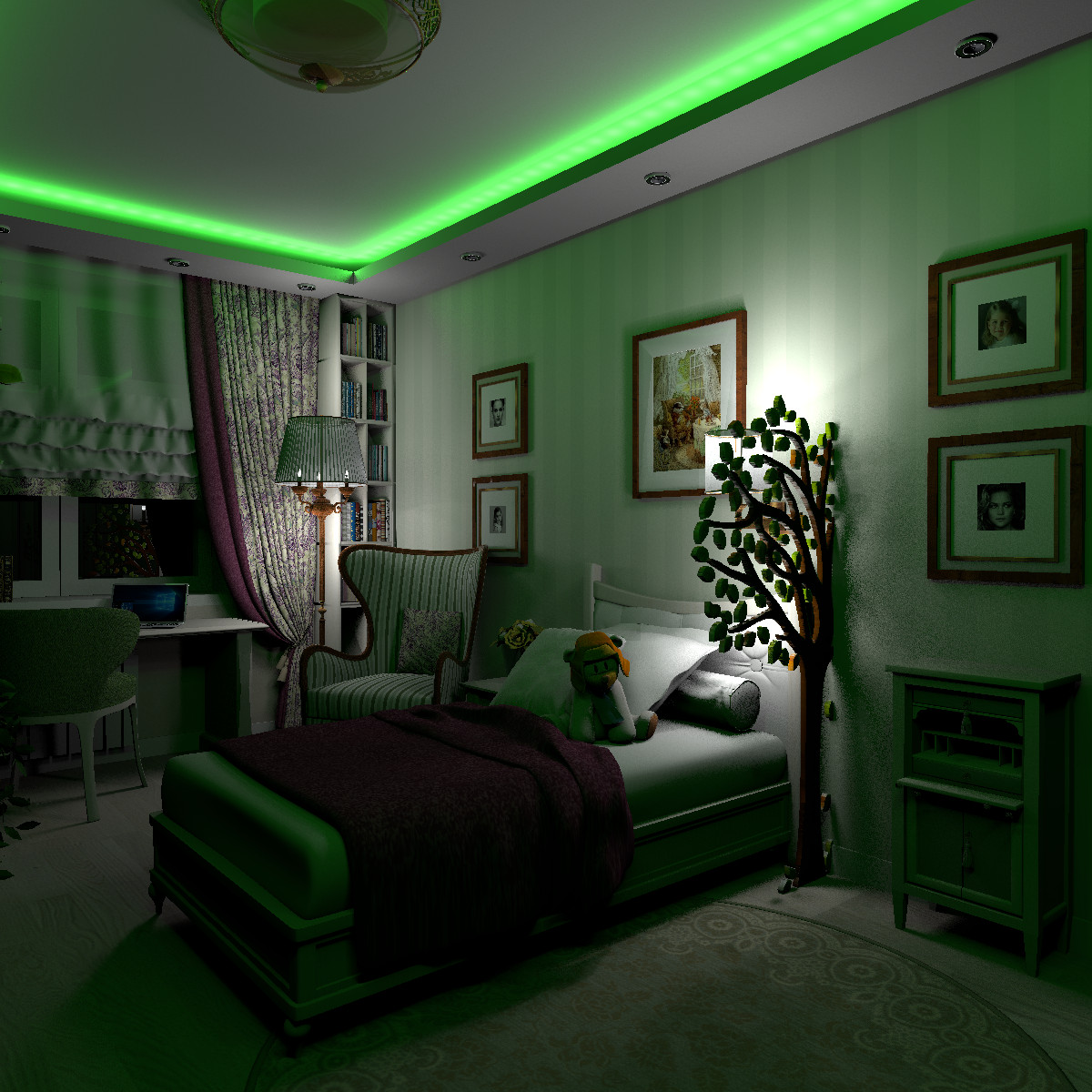 Переделка детской комнаты 16м2 для первоклассницы