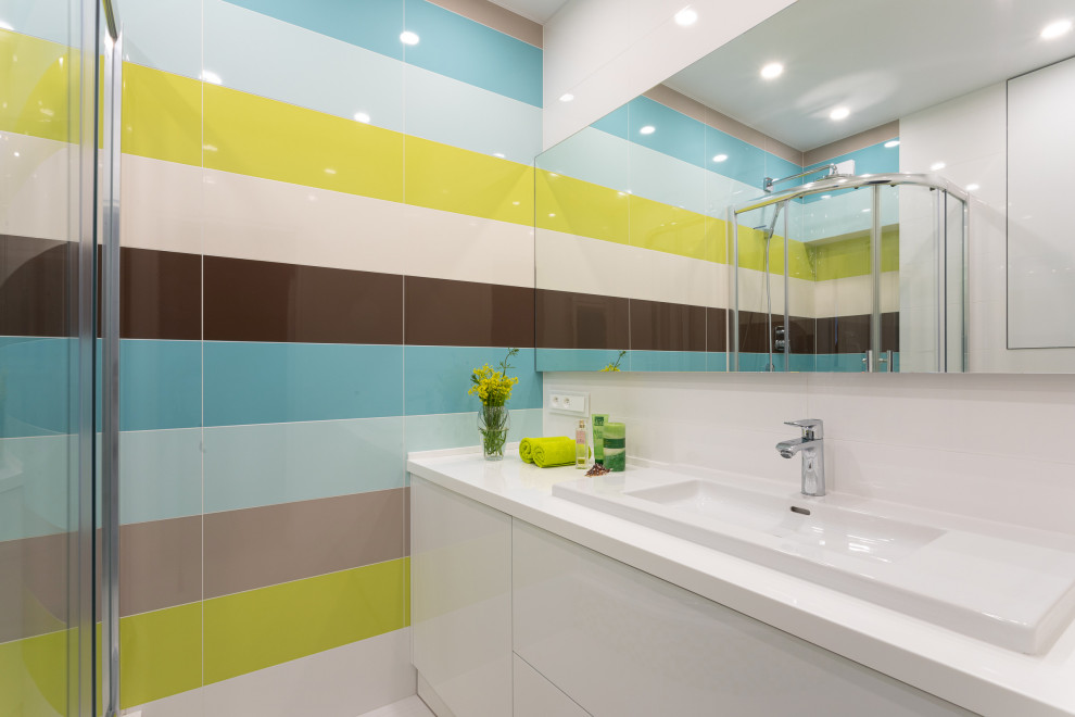 яркий интерьер квартиры 71 кв.м. в г. Калининграде